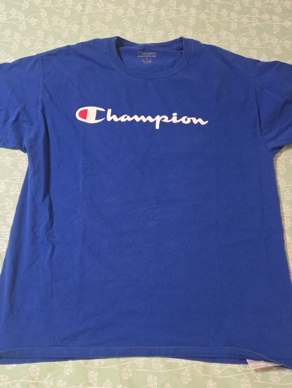 Champion Unisex Royal Blue Logo Short Sleeve Tee